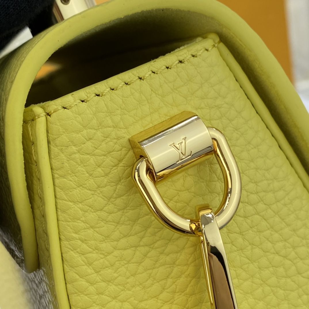 #m58571 l**is V*t*n taurillon leather twist pm-yellow