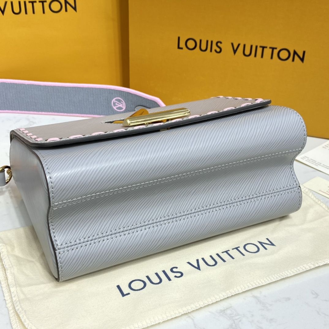 #m58606 l**is V*t*n signature epi leather twist mm-gray