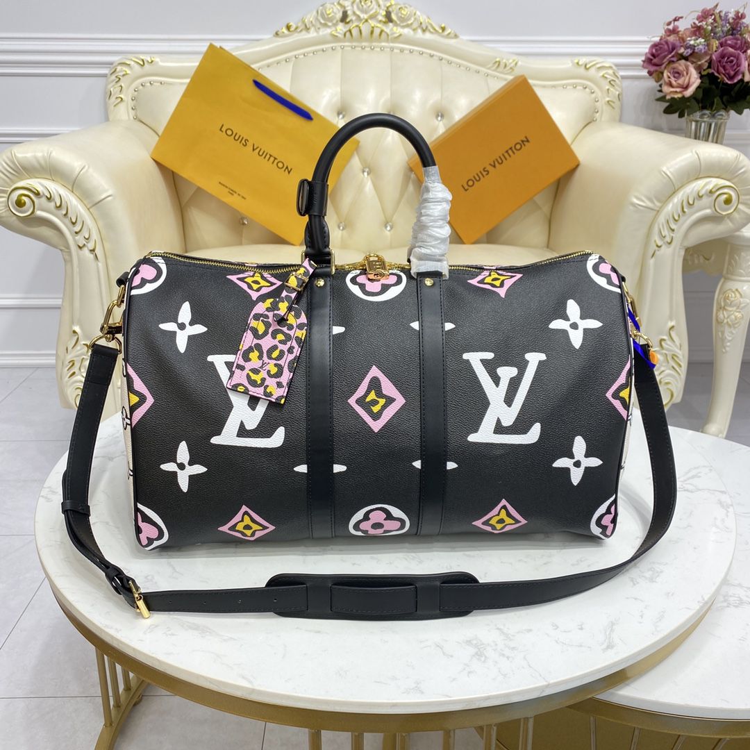 #m58656 l**is V*t*n wild at heart keepall bandoulière 45 bag