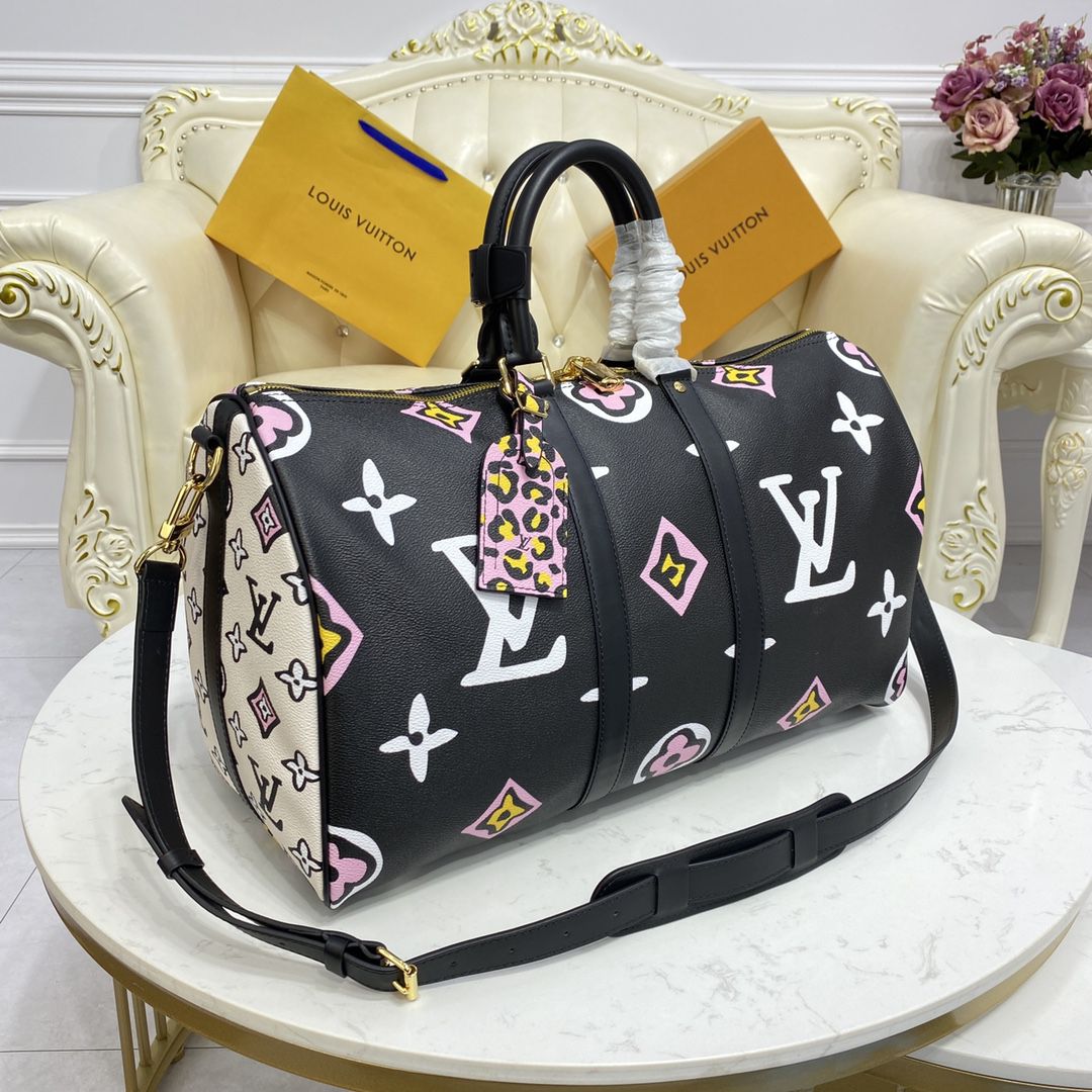 #m58656 l**is V*t*n wild at heart keepall bandoulière 45 bag