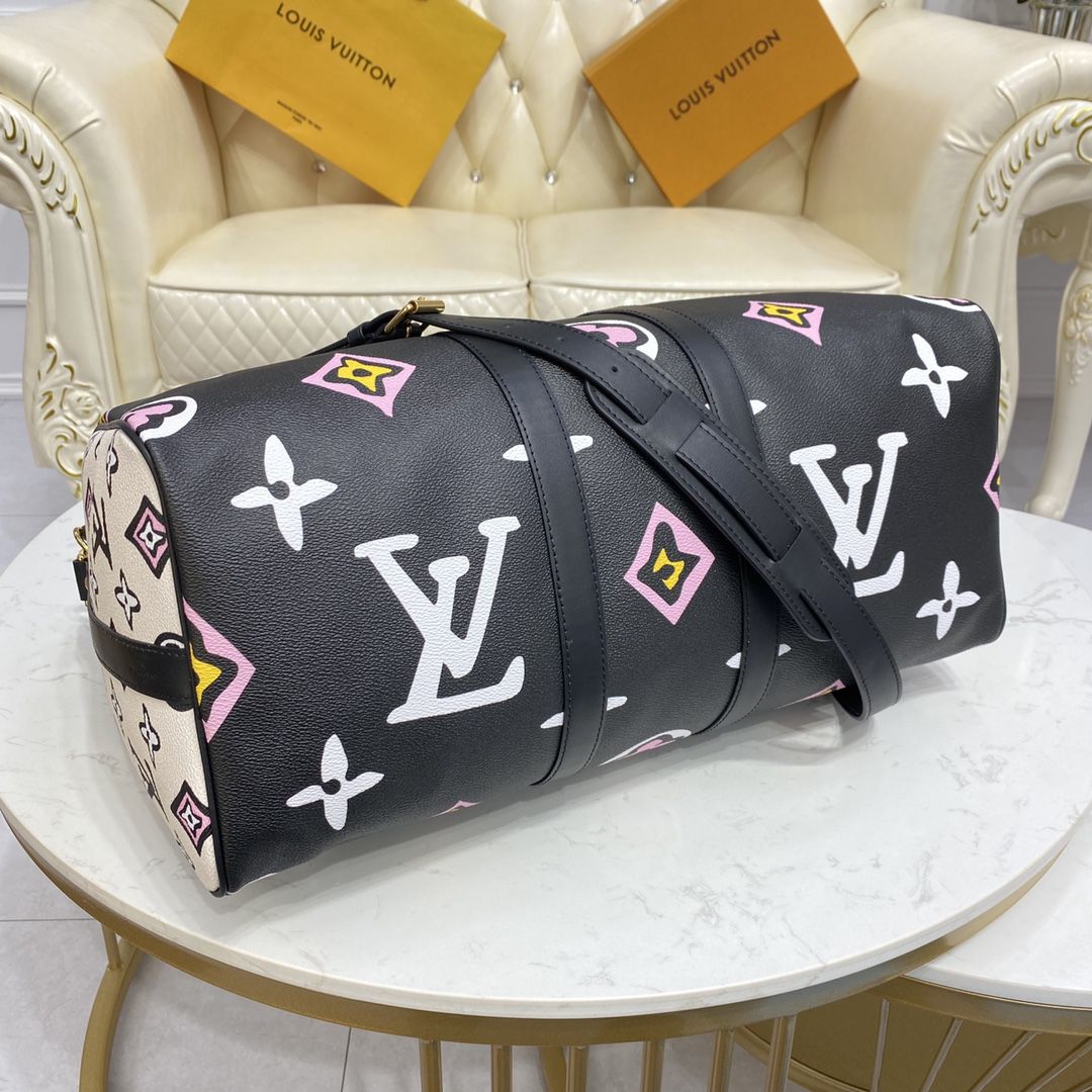 #m58656 l**is V*t*n wild at heart keepall bandoulière 45 bag