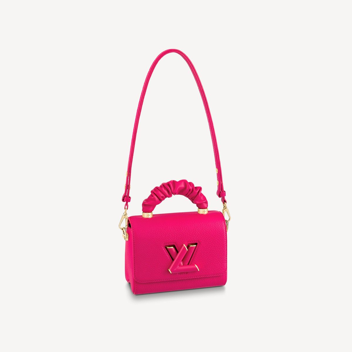 #m58691 l**is V*t*n taurillon leather twist pm-pink