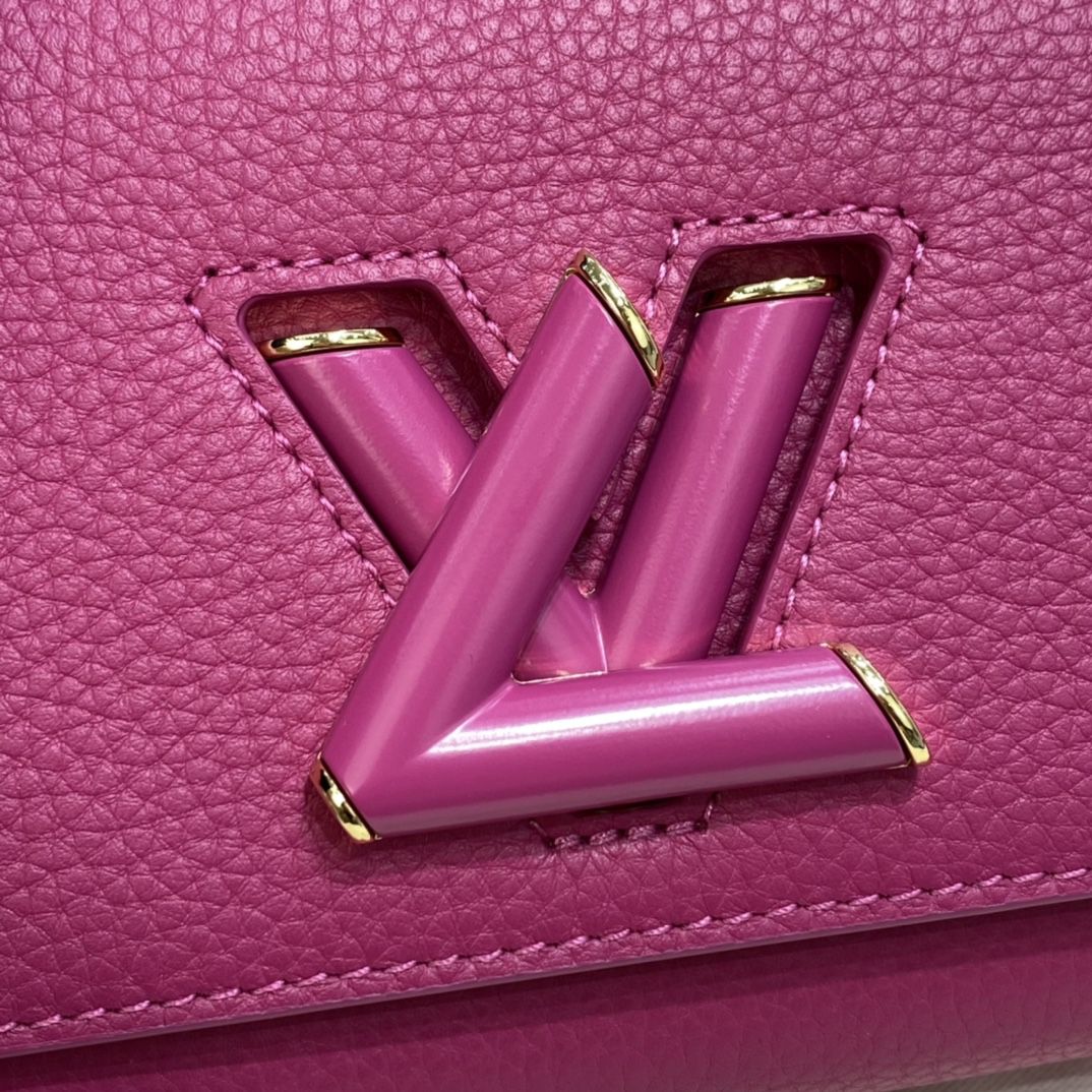 #m58691 l**is V*t*n taurillon leather twist pm-pink