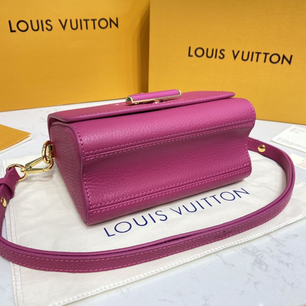 #m58691 l**is V*t*n taurillon leather twist pm-pink