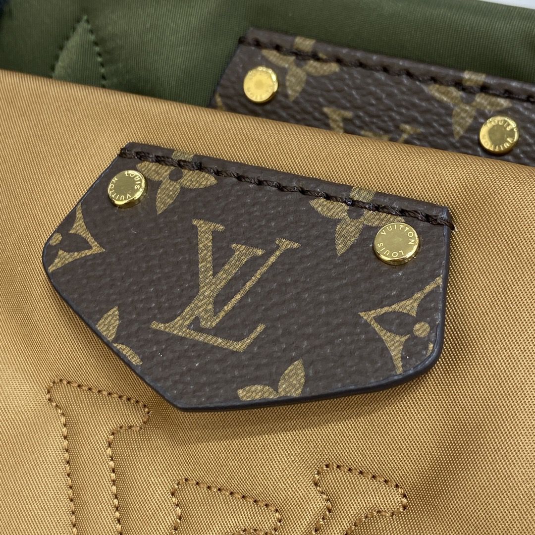 #m58977 l**is V*t*n maxi multi pochette accessoires bag-khaki green