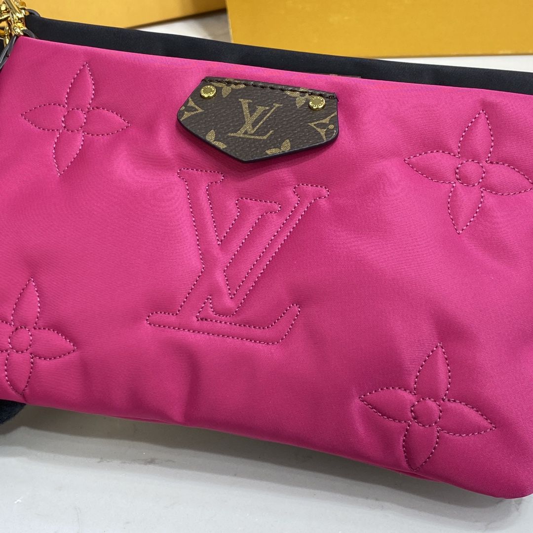 #m58980 l**is V*t*n maxi multi pochette accessoires bag-fuchsia