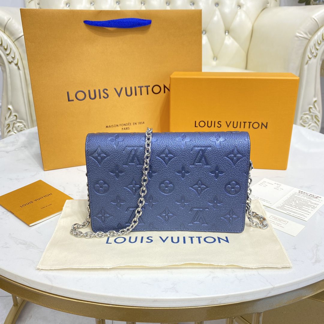 #m59077 l**is V*t*n monogram empreinte vavin chain wallet