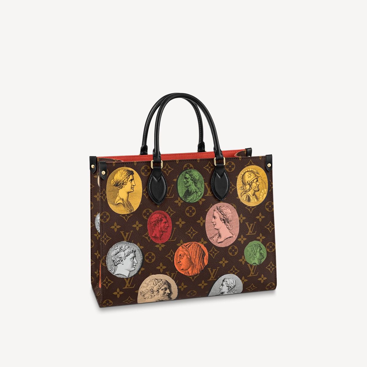 #m59245 l**is V*t*n fall-winter 2021 monogram cameo onthego mm tote bag