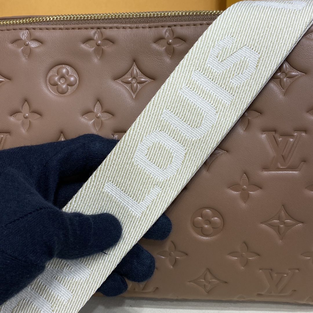 #m59277 l**is V*t*n monogram embossed puffy coussin pm handbag