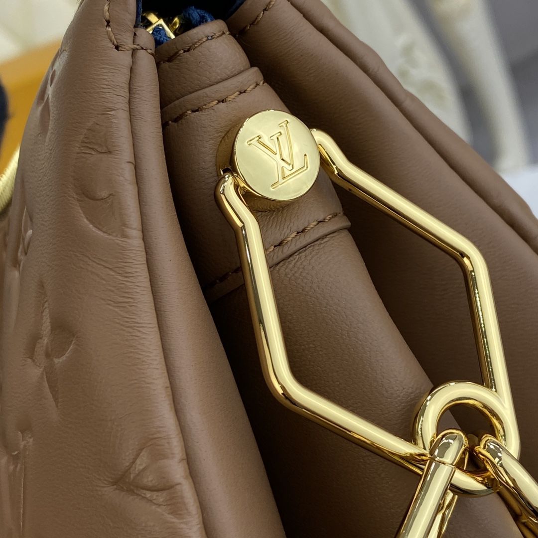 #m59277 l**is V*t*n monogram embossed puffy coussin pm handbag
