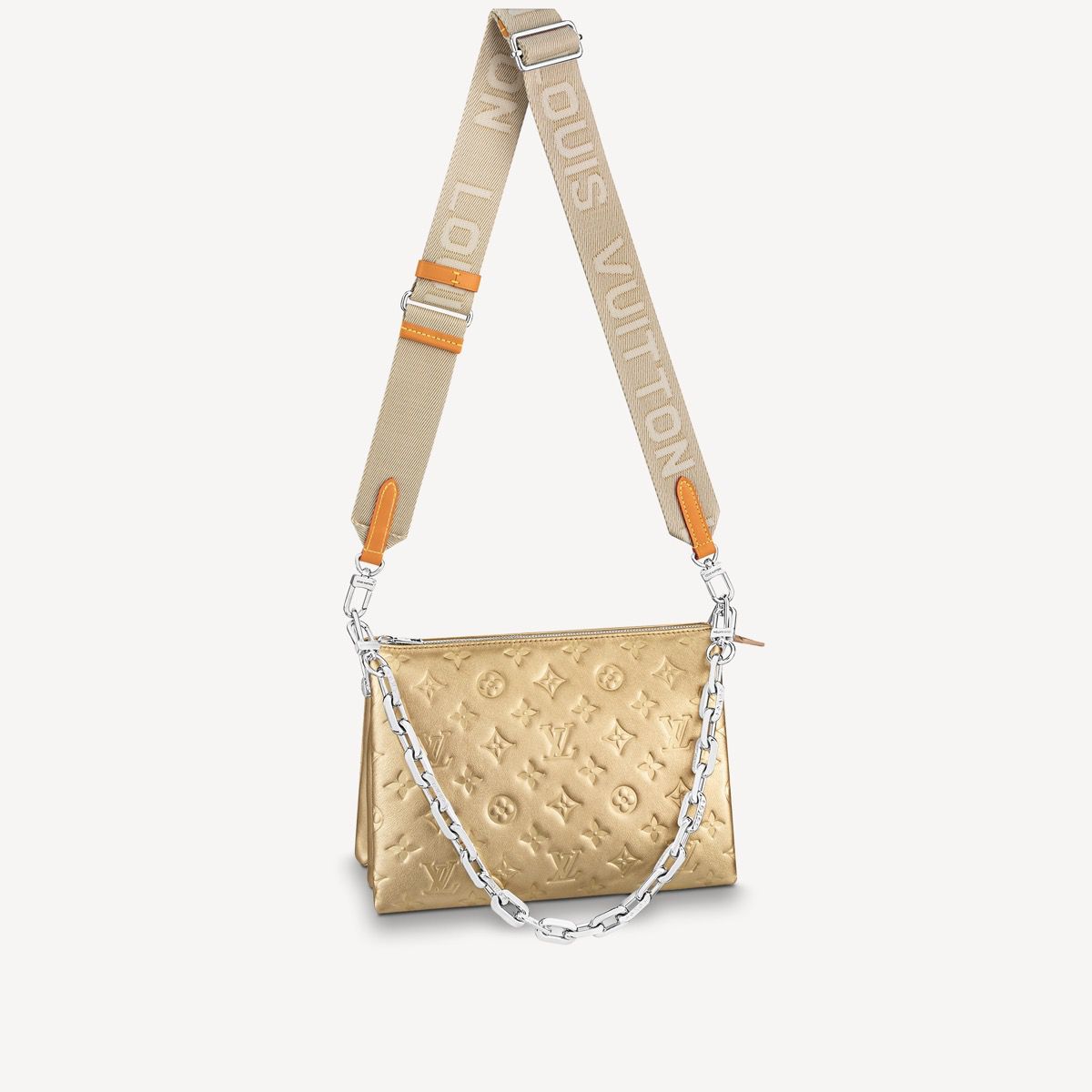 #m59278 l**is V*t*n monogram embossed puffy coussin pm handbag