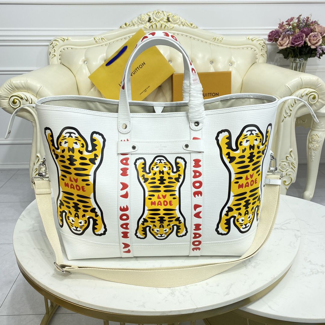#m59366 l**is V*t*n nigo’s colorful “lv made” tiger tote journey