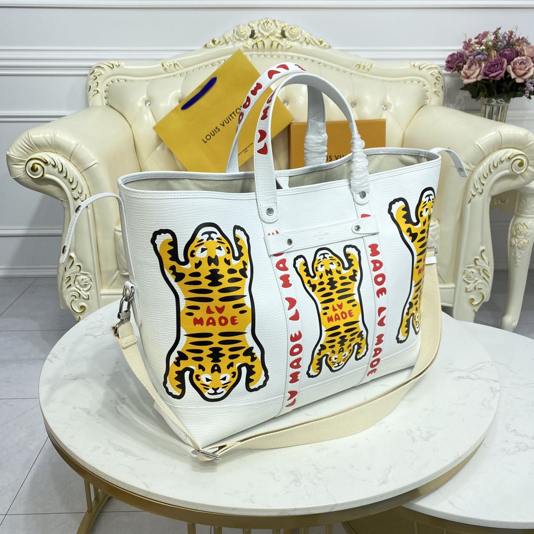 #m59366 l**is V*t*n nigo’s colorful “lv made” tiger tote journey
