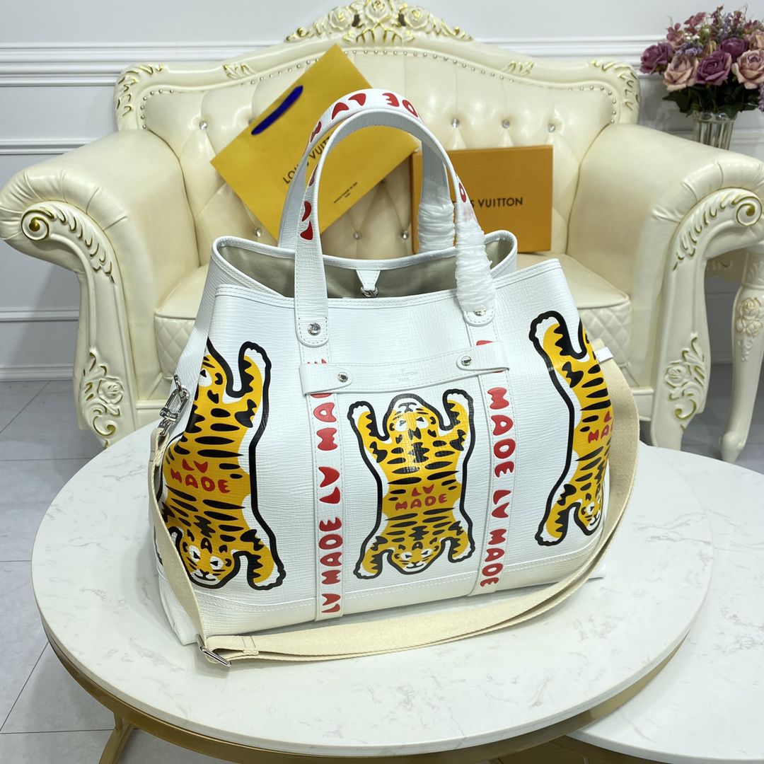 #m59366 l**is V*t*n nigo’s colorful “lv made” tiger tote journey