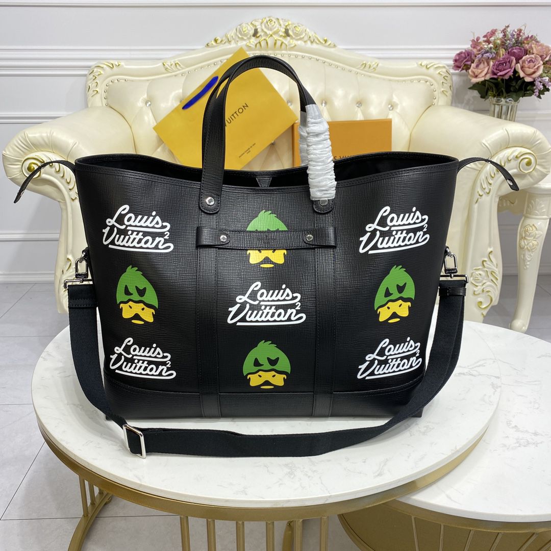 #m59373 l**is V*t*n nigo’s playful “lv” duck tote journey