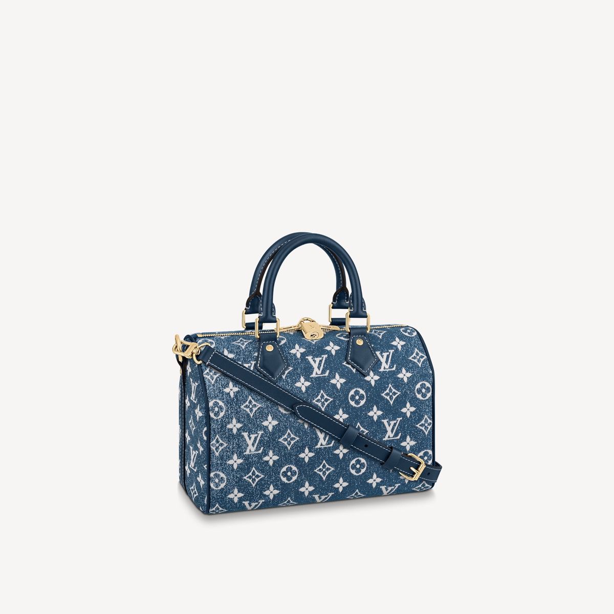 #m59609 l**is V*t*n monogram denim speedy bandoulière 25 handbag