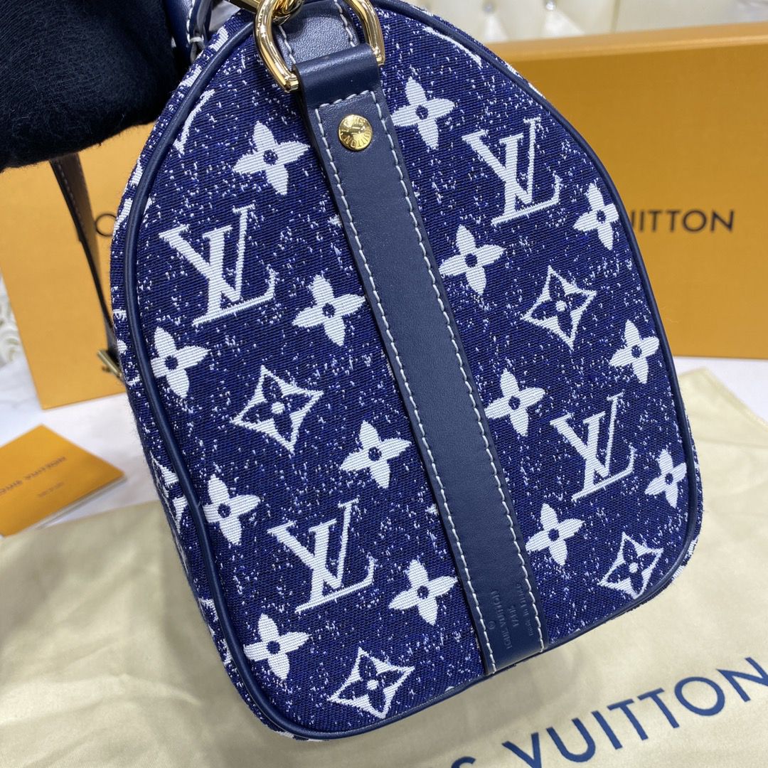 #m59609 l**is V*t*n monogram denim speedy bandoulière 25 handbag