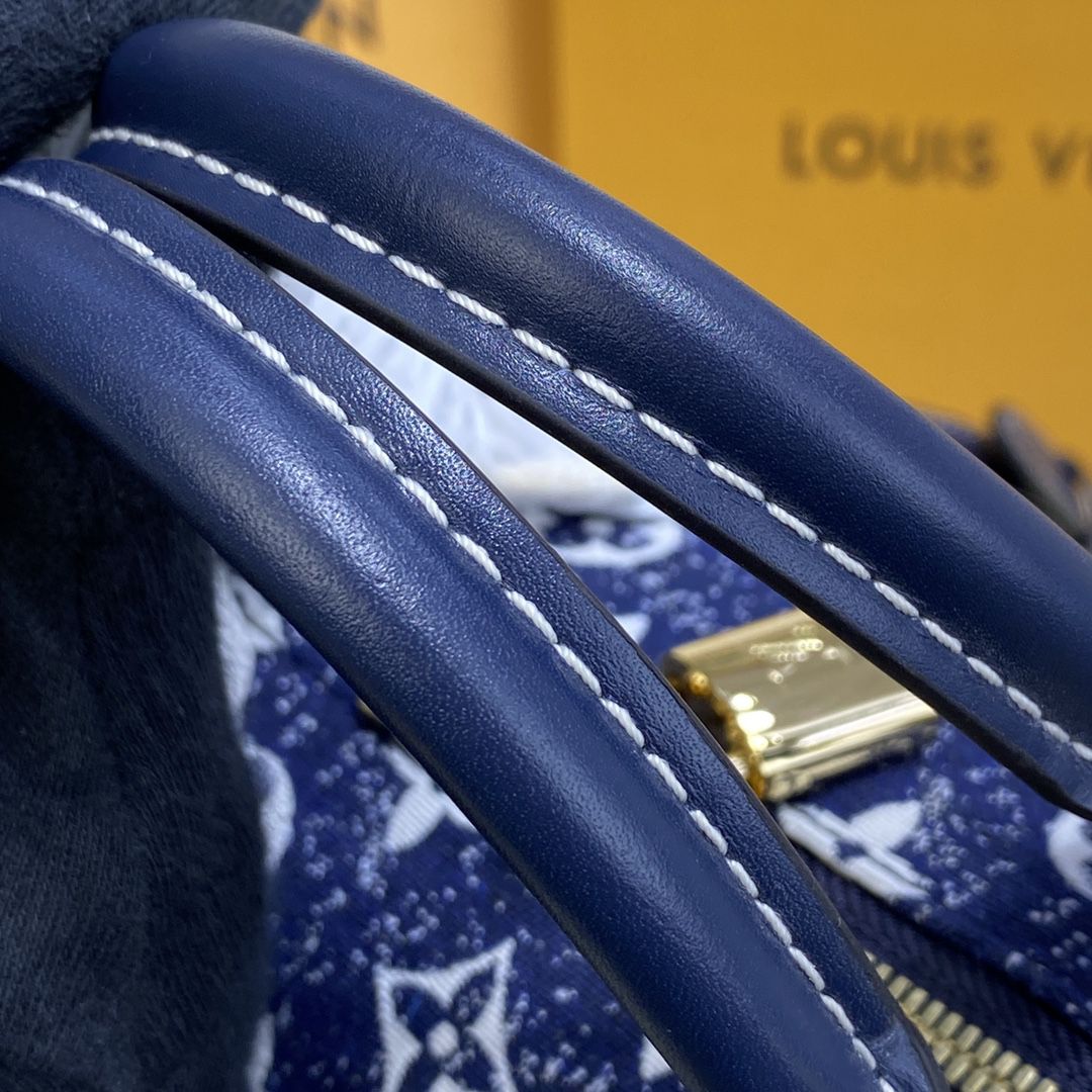 #m59609 l**is V*t*n monogram denim speedy bandoulière 25 handbag