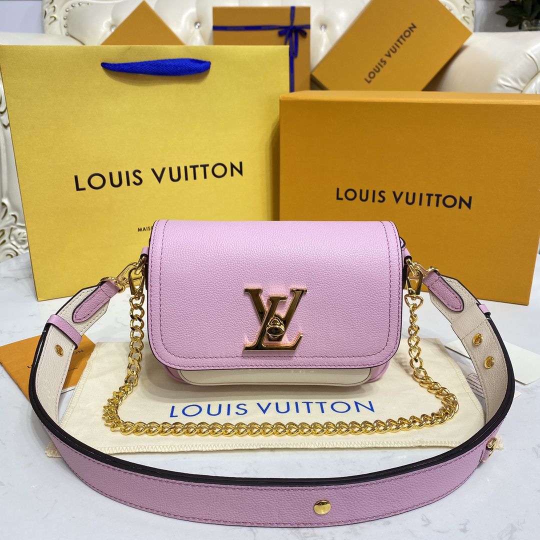#m59732 l**is V*t*n grained calf leather lockme tender