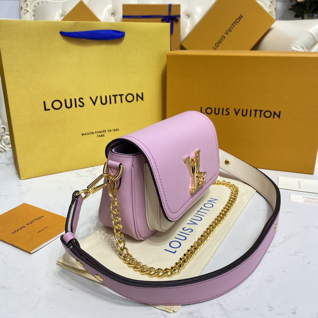 #m59732 l**is V*t*n grained calf leather lockme tender