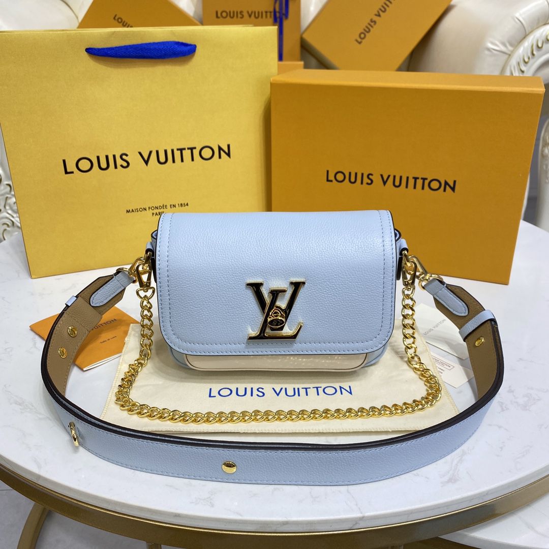 #m59984 l**is V*t*n grained calf leather lockme tender