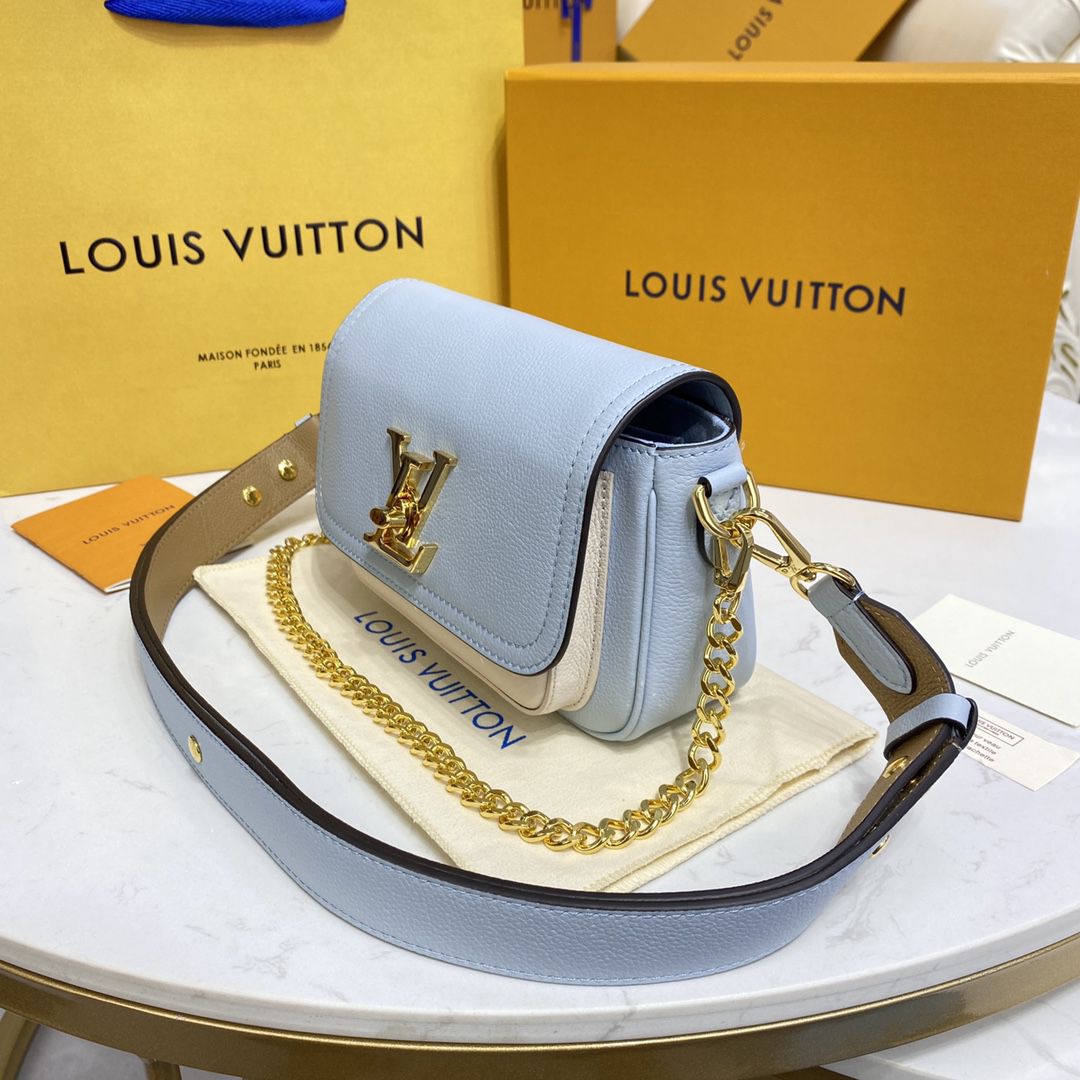 #m59984 l**is V*t*n grained calf leather lockme tender