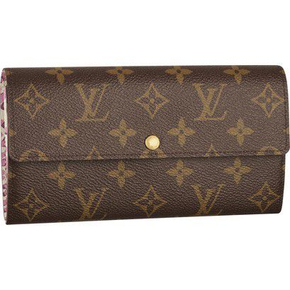 #m60105 l**is V*t*n monogram sarah wallet leopard