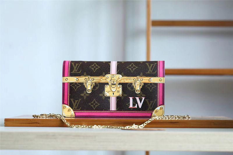m62456 l**is V*t*n 2018 premium monogram canvas pochette weekend clutch