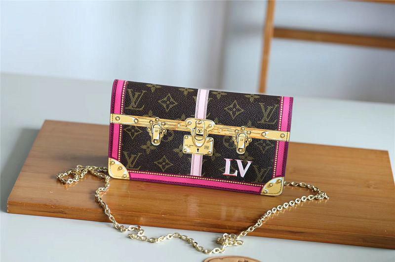m62456 l**is V*t*n 2018 premium monogram canvas pochette weekend clutch