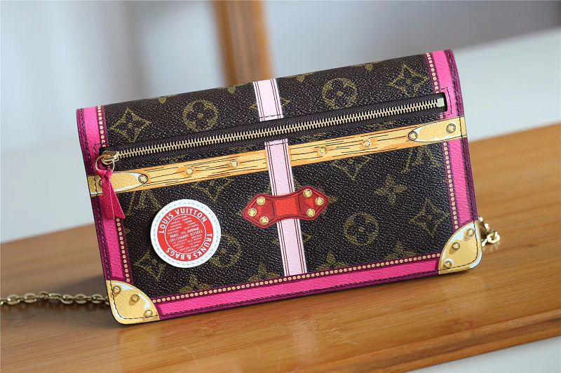 m62456 l**is V*t*n 2018 premium monogram canvas pochette weekend clutch