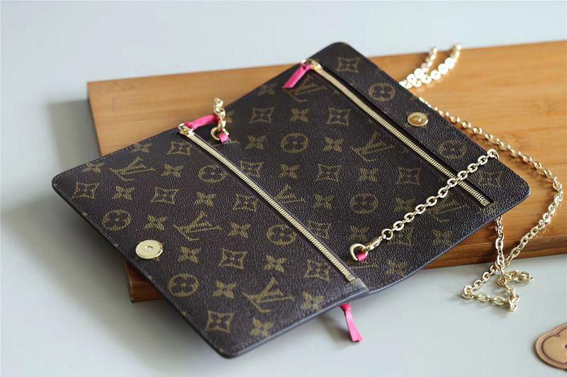 m62456 l**is V*t*n 2018 premium monogram canvas pochette weekend clutch