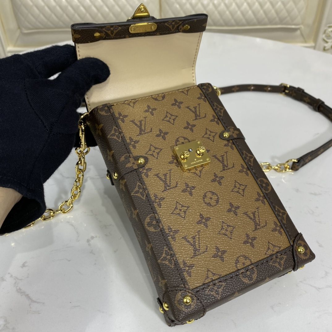 #M63913 Monogram Canvas Vertical Trunk Pochette