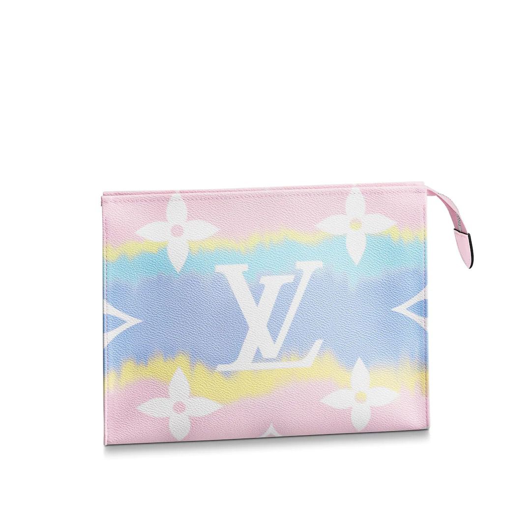 #m69137 l**is V*t*n monogram canvas lv escale poche toilette 26-pastel