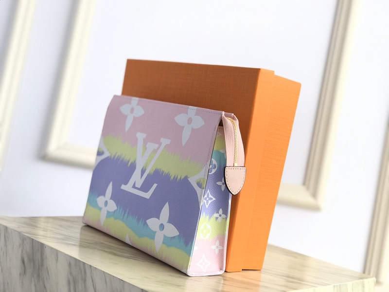 #m69137 l**is V*t*n monogram canvas lv escale poche toilette 26-pastel