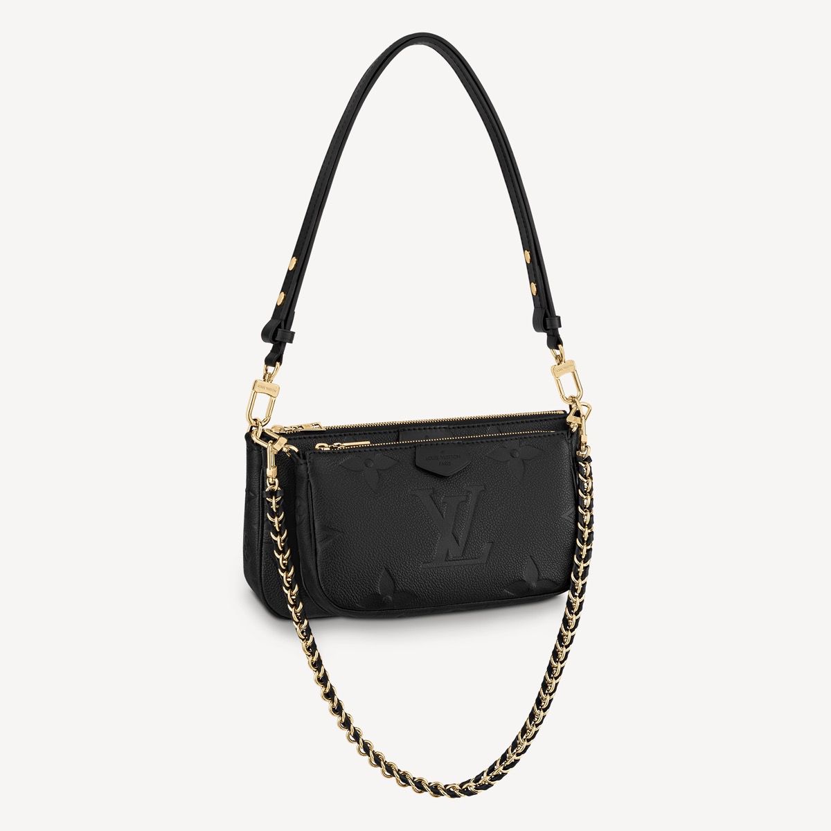 #m80399 l**is V*t*n monogram empreinte multi pochette accessoires-black