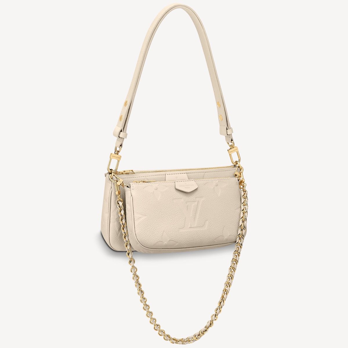 #m80447 l**is V*t*n monogram empreinte multi pochette accessoires-cream