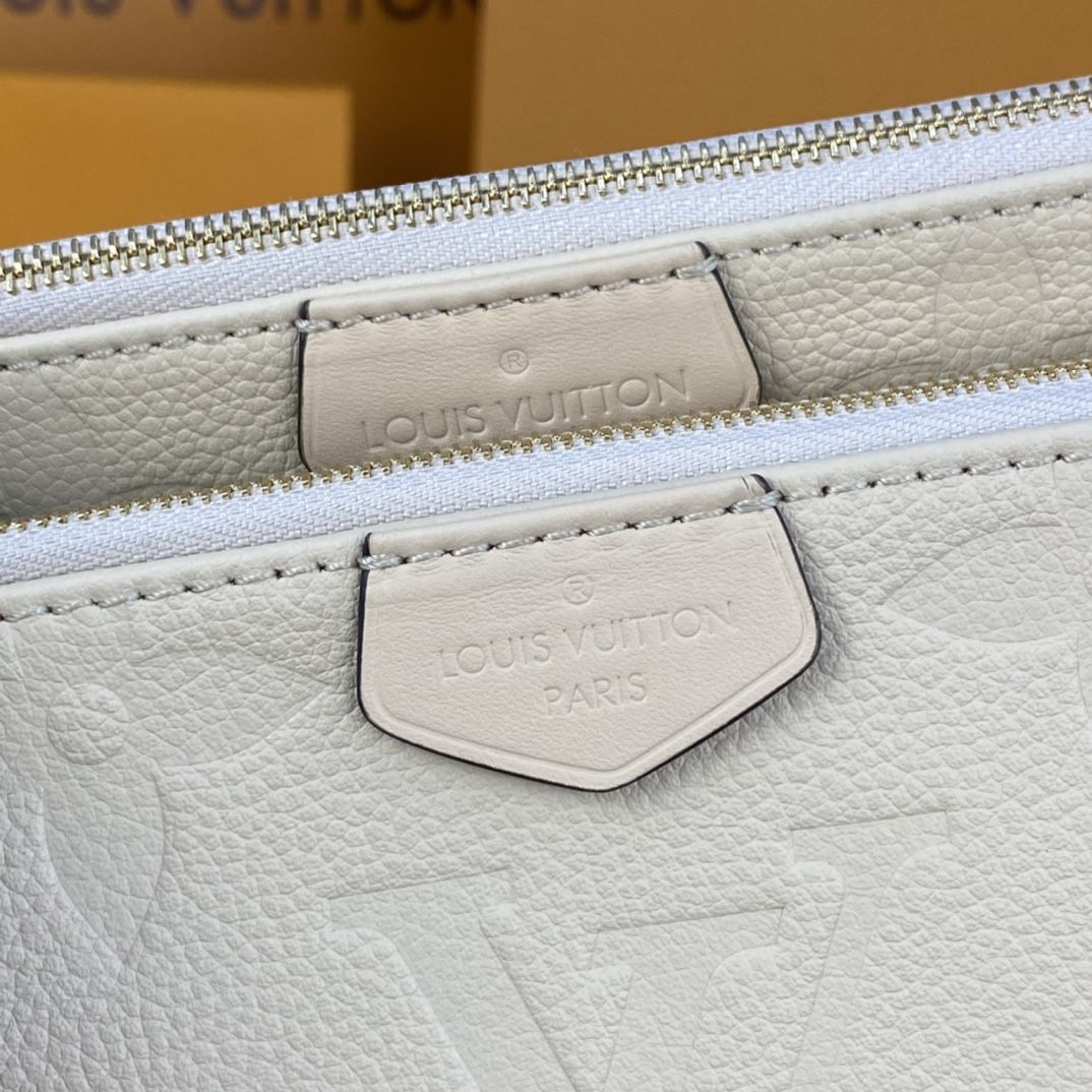 #m80447 l**is V*t*n monogram empreinte multi pochette accessoires-cream