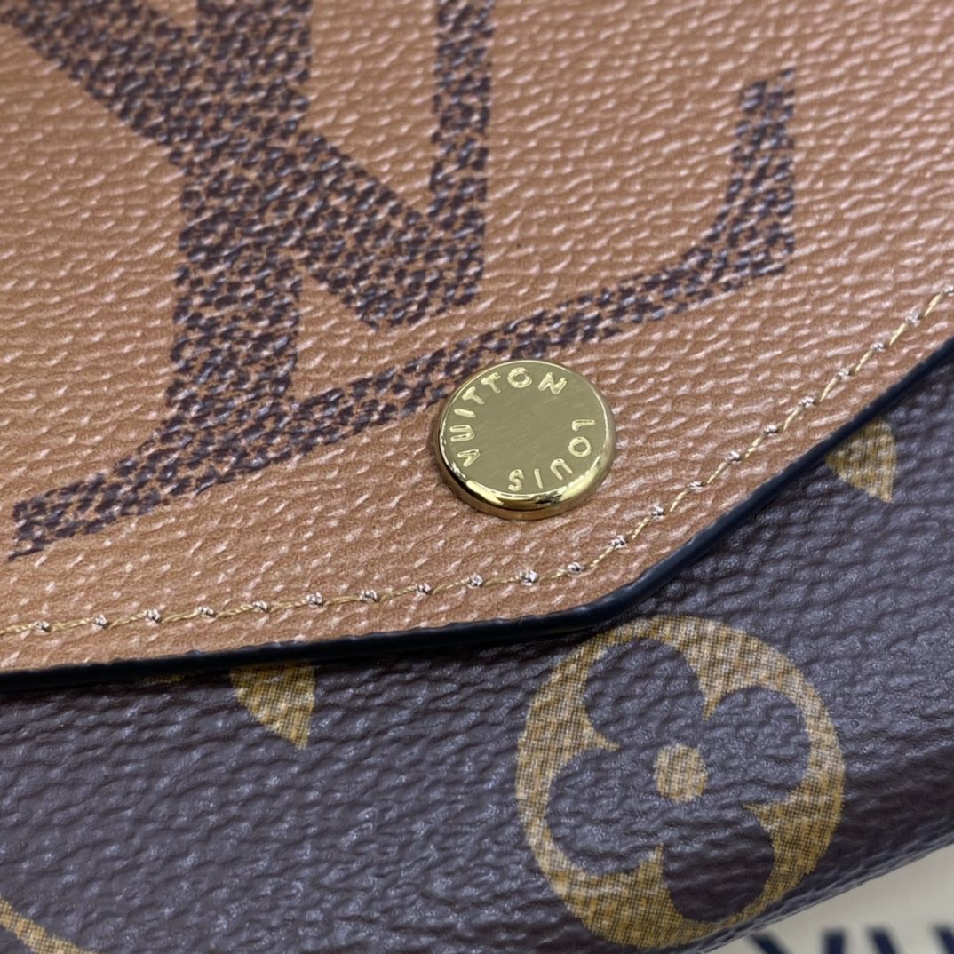 #m80726 l**is V*t*n monogram reverse sarah wallet