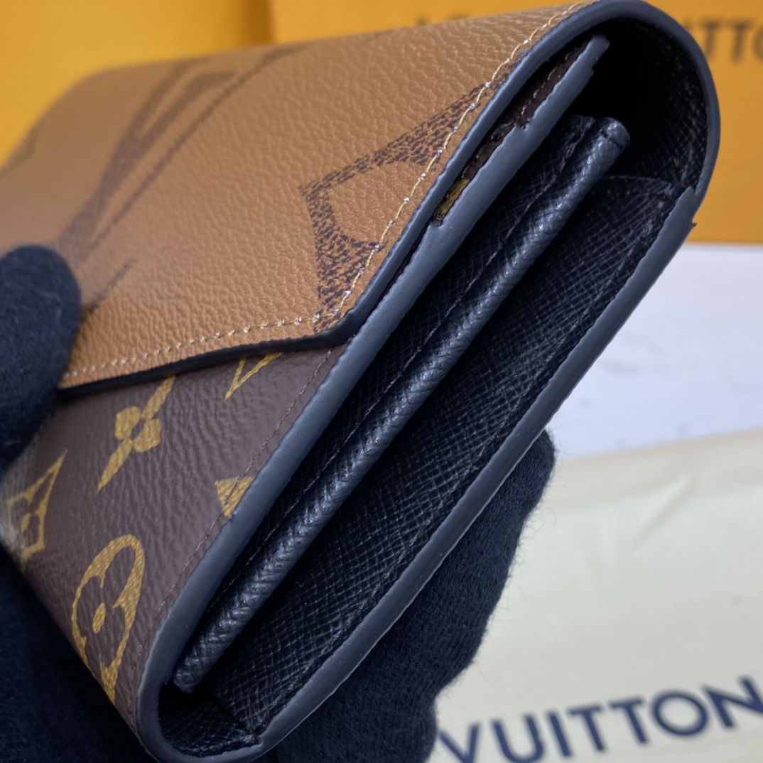 #m80726 l**is V*t*n monogram reverse sarah wallet