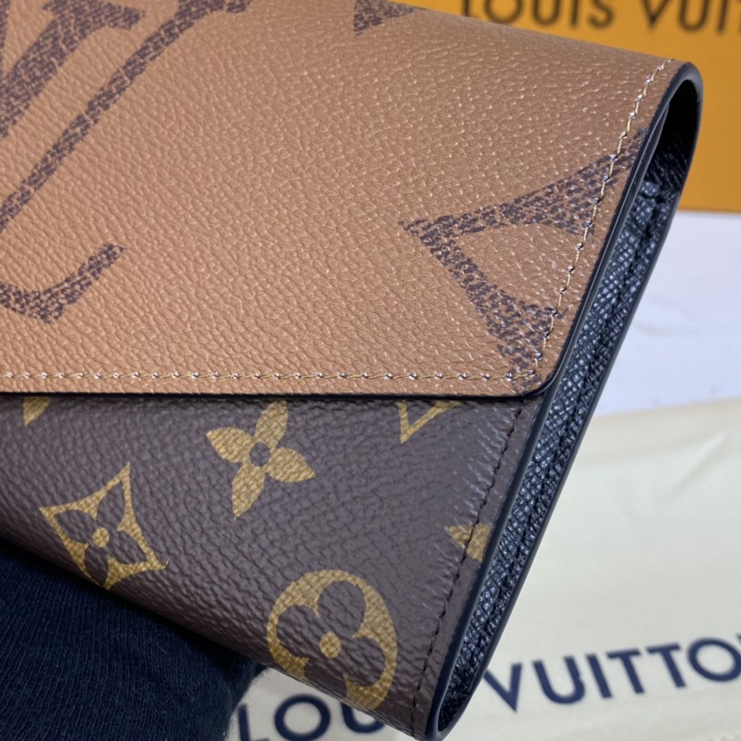 #m80726 l**is V*t*n monogram reverse sarah wallet