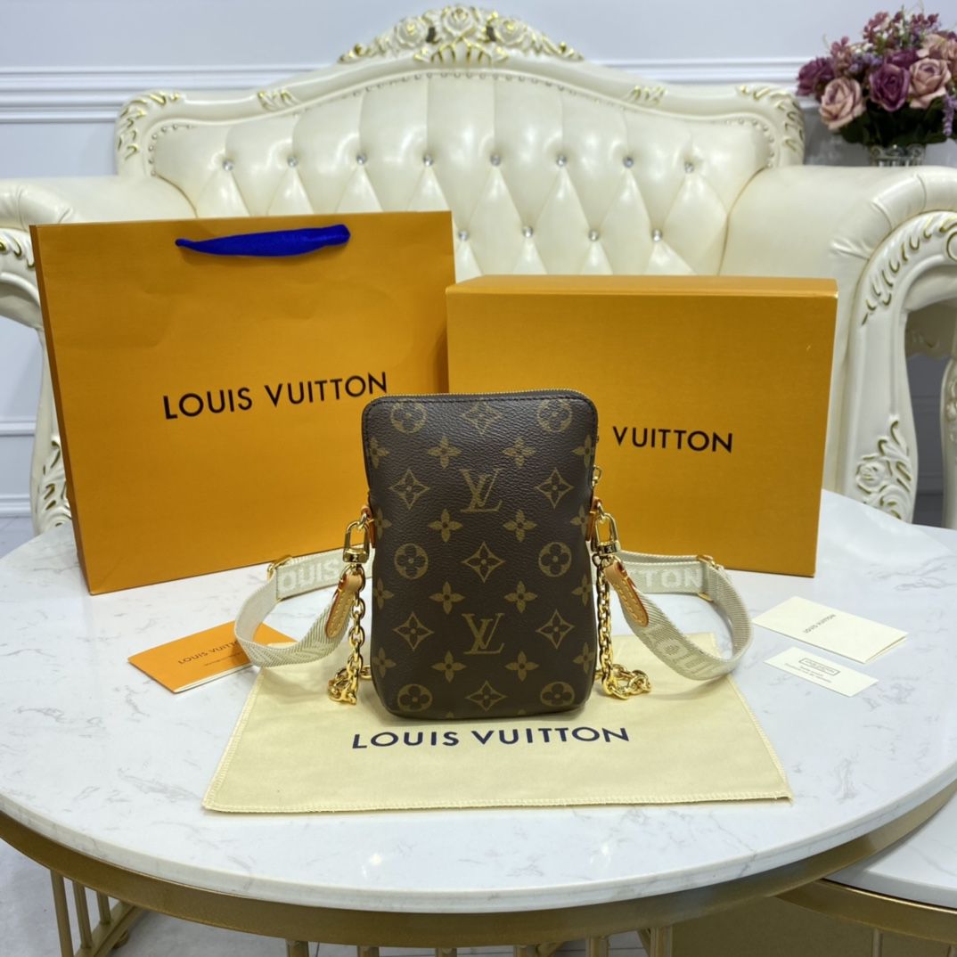 #m80746 l**is V*t*n monogram canvas utility phone sleeve
