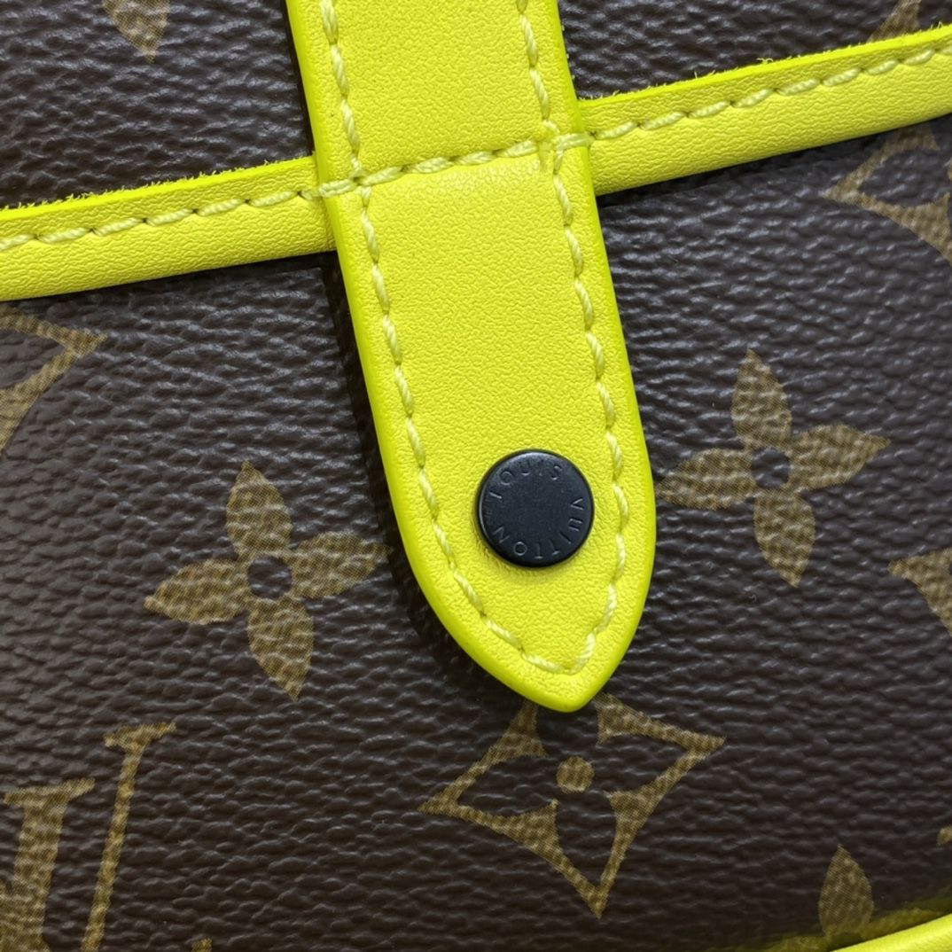 #m80793 l**is V*t*n monogram macassar christopher wearable wallet-yellow