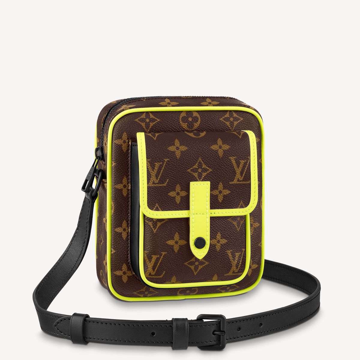 #m80793 l**is V*t*n monogram macassar christopher wearable wallet-yellow
