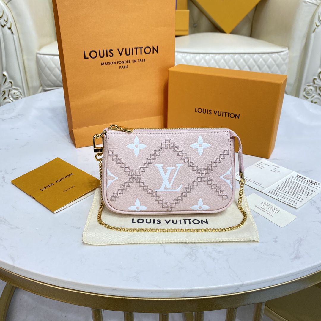 #m81140 l**is V*t*n monogram empreinte broderies mini pochette accessoires