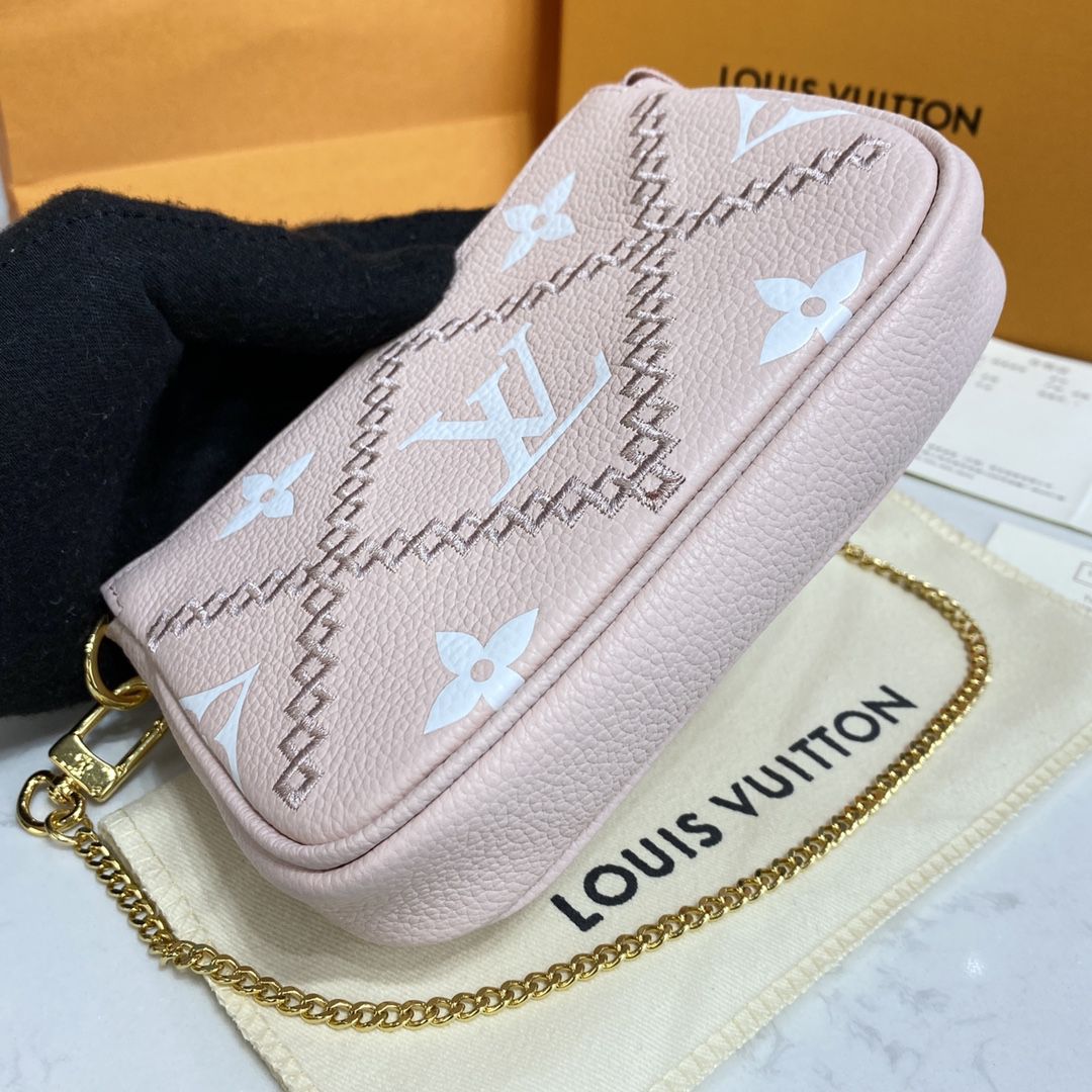 #m81140 l**is V*t*n monogram empreinte broderies mini pochette accessoires