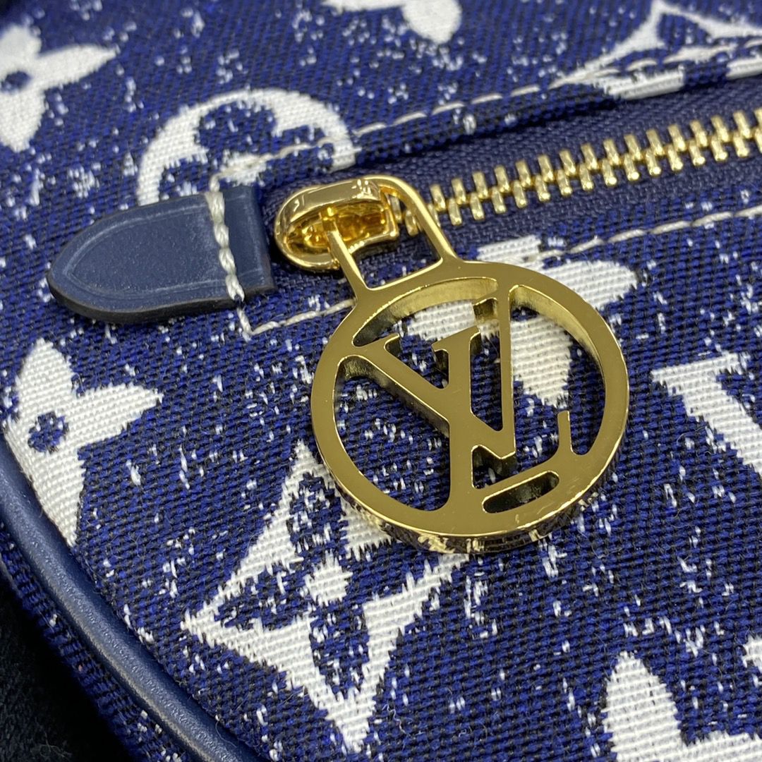 #m81166 l**is V*t*n monogram denim loop baguette handbag