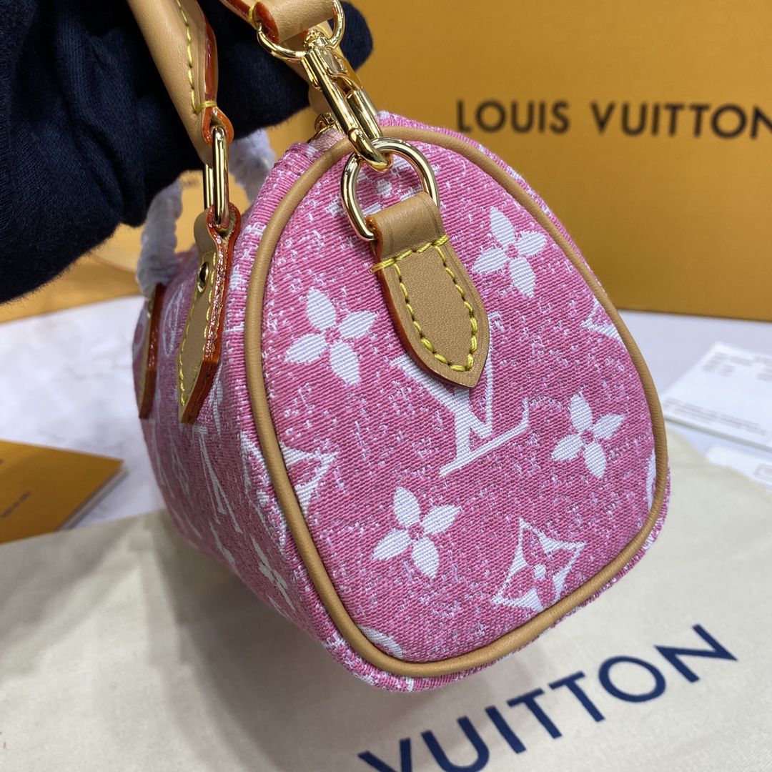 #m81213 l**is V*t*n monogram jacquard denim nano speedy