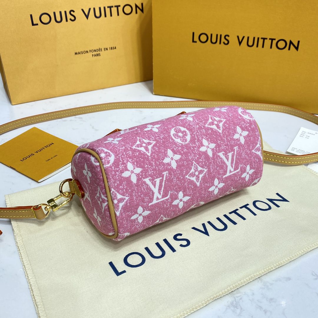 #m81213 l**is V*t*n monogram jacquard denim nano speedy