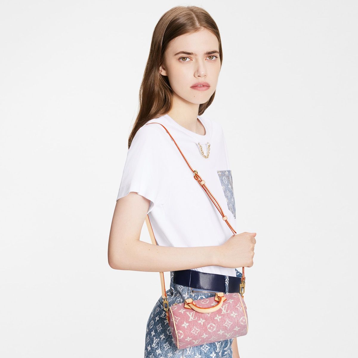 #m81213 l**is V*t*n monogram jacquard denim nano speedy