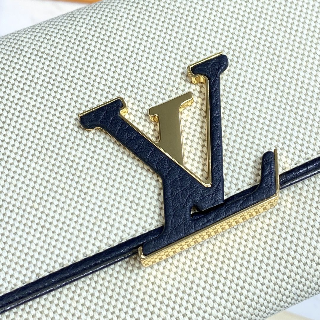 #m81305 l**is V*t*n natural canvas capucines wallet